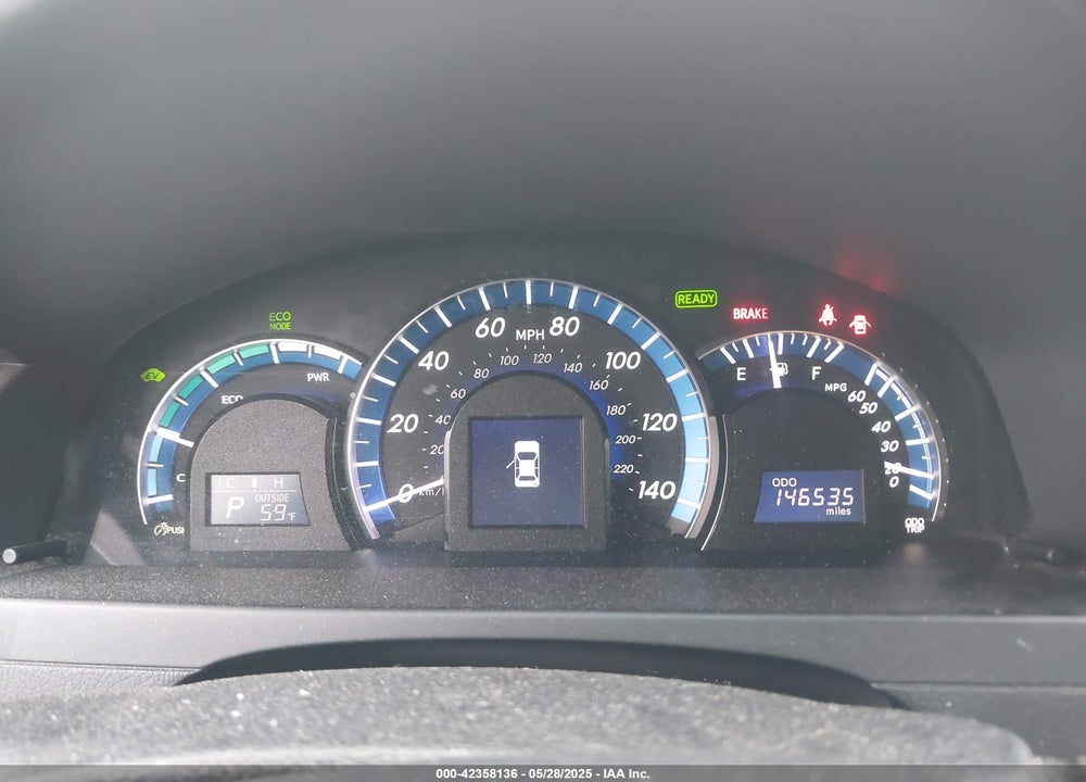 2012 TOYOTA CAMRY HYBRID VIN: 4T1BD1FK0CU035951