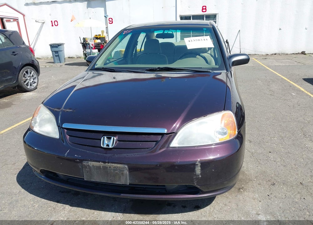 2001 HONDA CIVIC LX VIN: JHMES165X1S007941