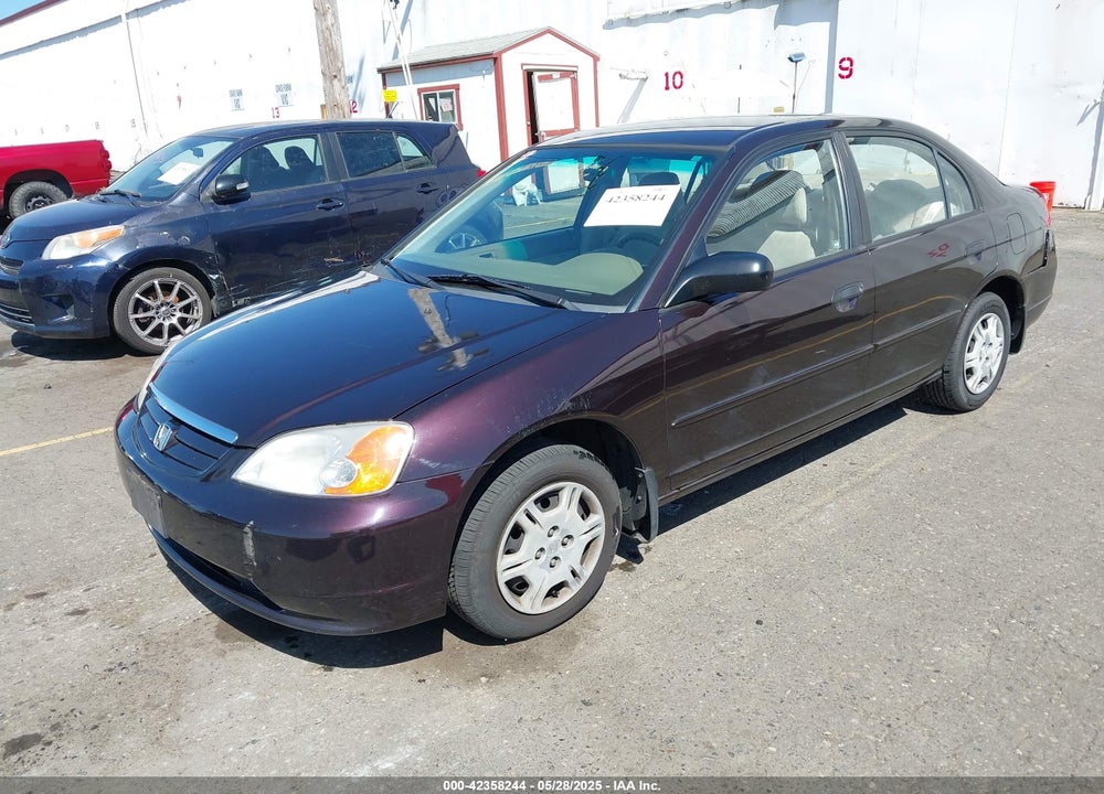 2001 HONDA CIVIC LX VIN: JHMES165X1S007941