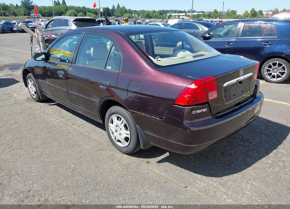 2001 HONDA CIVIC LX VIN: JHMES165X1S007941
