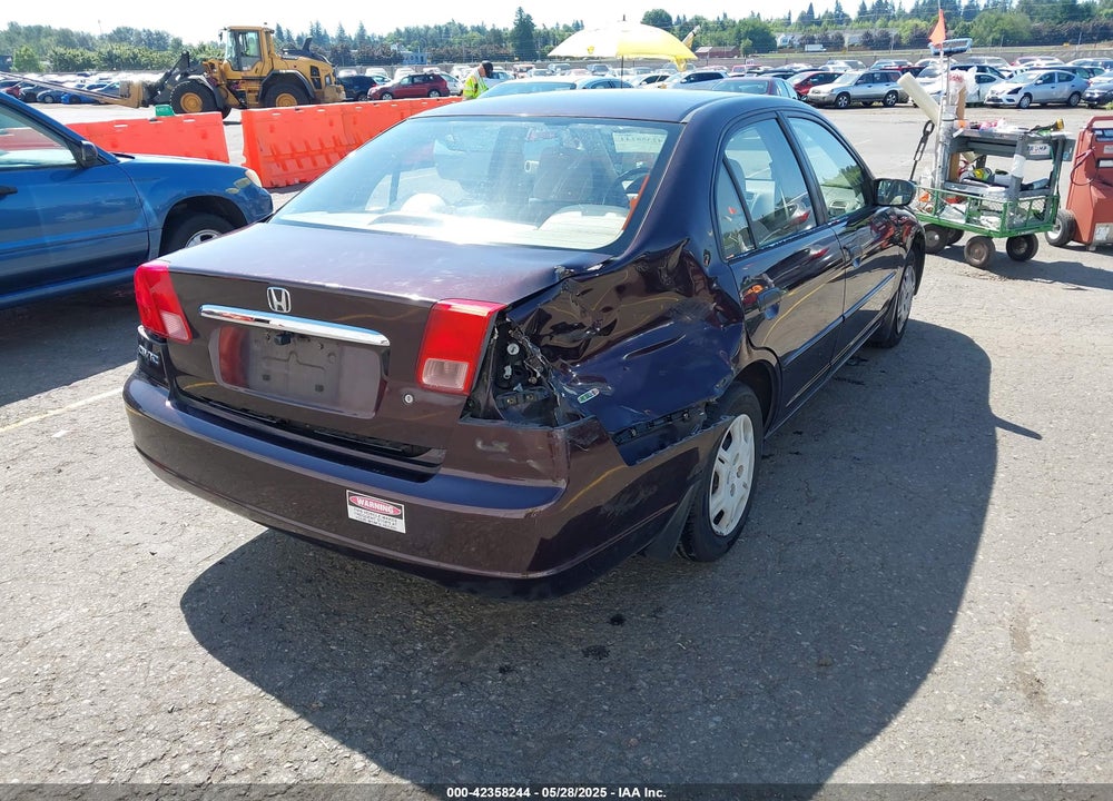 2001 HONDA CIVIC LX VIN: JHMES165X1S007941