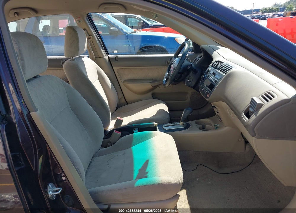 2001 HONDA CIVIC LX VIN: JHMES165X1S007941