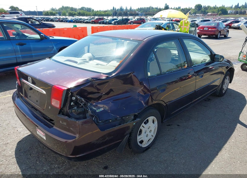 2001 HONDA CIVIC LX VIN: JHMES165X1S007941