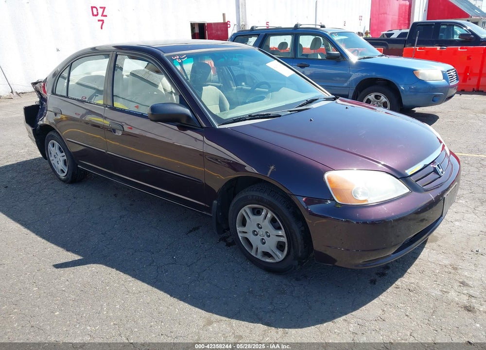 2001 HONDA CIVIC LX VIN: JHMES165X1S007941
