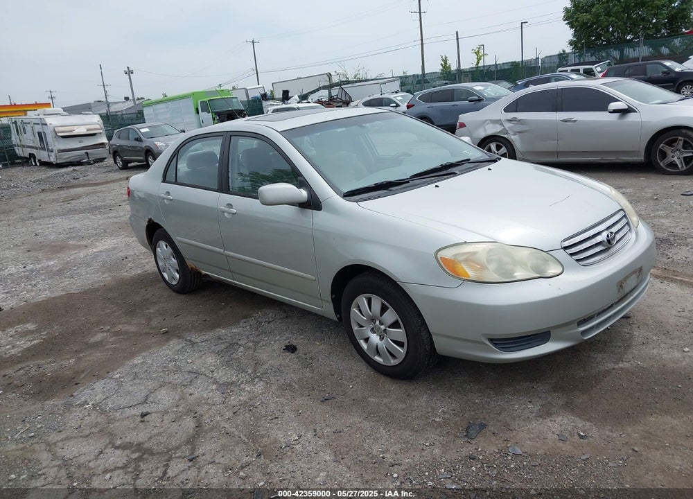 2003 TOYOTA COROLLA LE VIN: 2T1BR32E83C034335