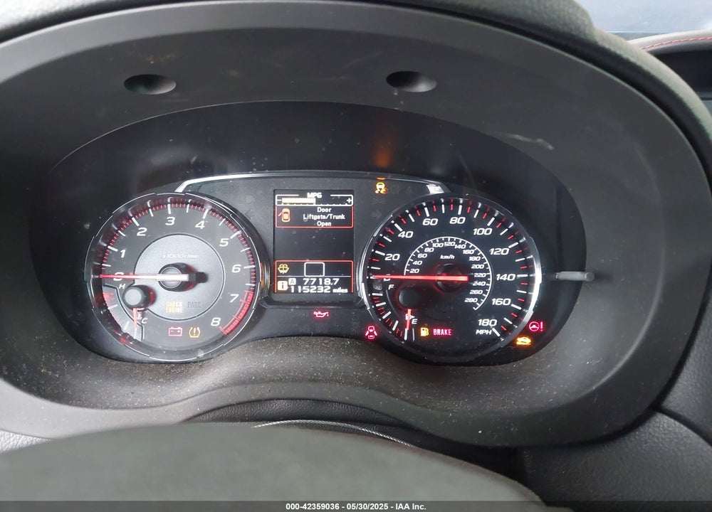 2019 SUBARU WRX PREMIUM VIN: JF1VA1C65K9800502