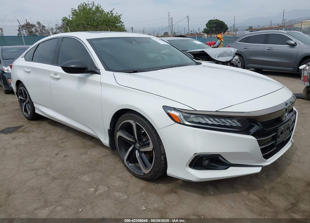 2021 HONDA ACCORD SPORT 2.0T VIN: 1HGCV2F32MA007691