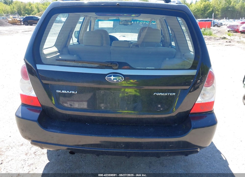 2006 SUBARU FORESTER 2.5X VIN: JF1SG656X6H740434
