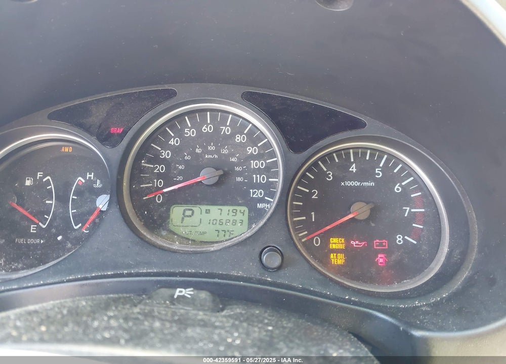 2006 SUBARU FORESTER 2.5X VIN: JF1SG656X6H740434
