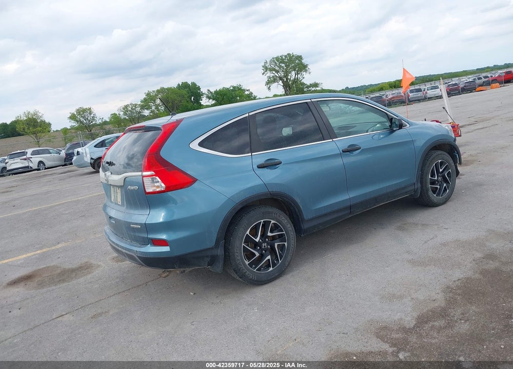 2016 HONDA CR-V SE VIN: 5J6RM4H48GL056636