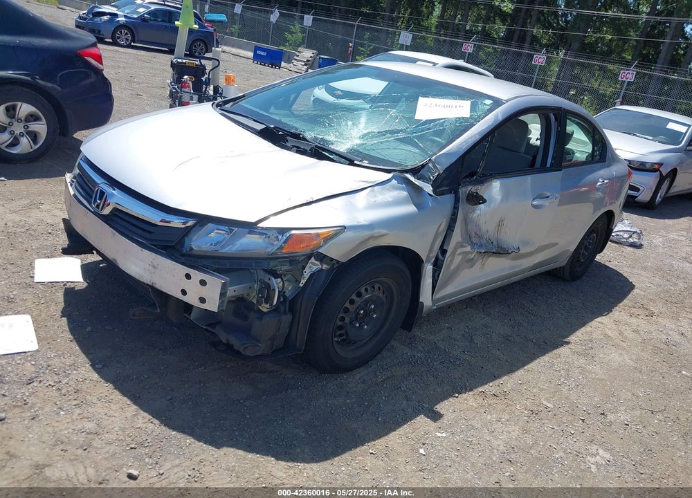 2012 HONDA CIVIC VIN: 19XFB2F54CE317567
