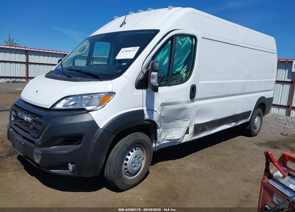 2025 RAM PROMASTER 2500 TRADESMAN HIGH ROOF 159 WB W/PASS SEAT VIN: 3C6LRVDGXSE504578