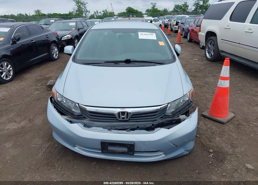 2012 HONDA CIVIC VIN: 19XFB2F54CE014854