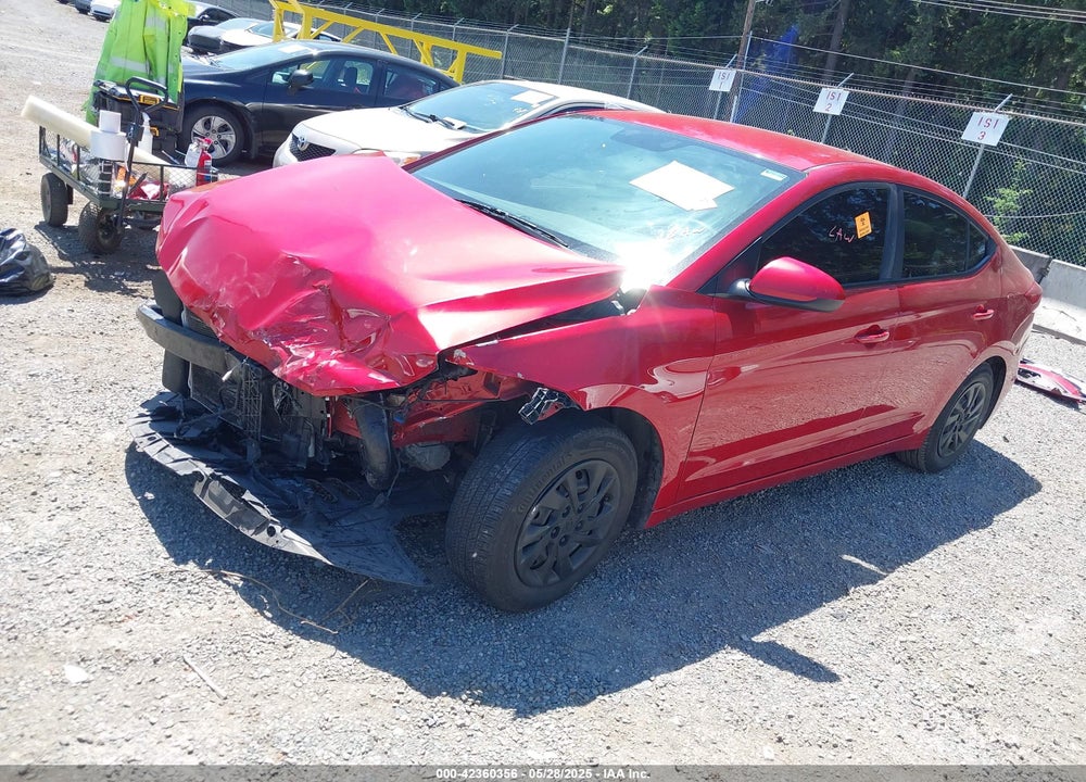 2017 HYUNDAI ELANTRA VIN: 5NPD74LF1HH123907