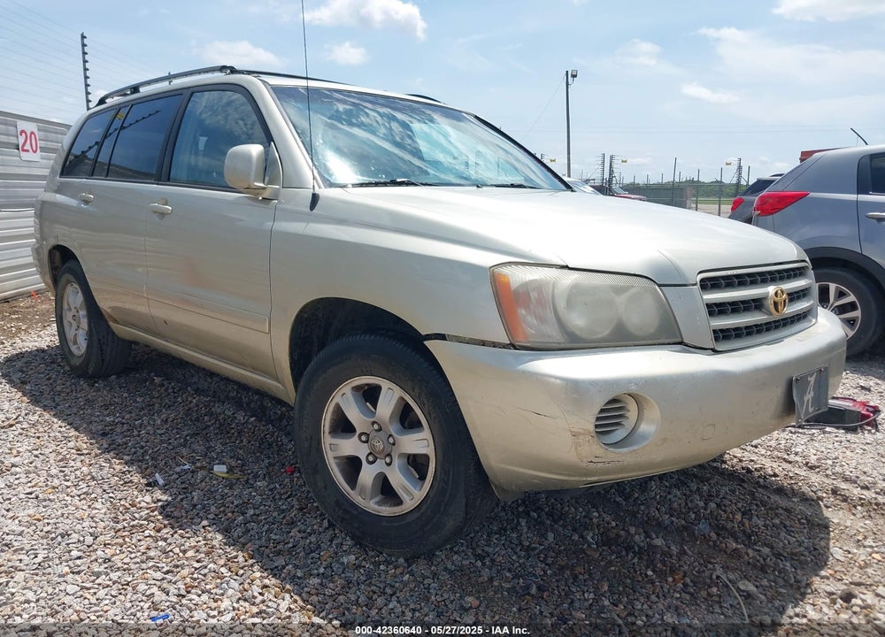 2003 TOYOTA HIGHLANDER V6 VIN: JTEGF21A030108389