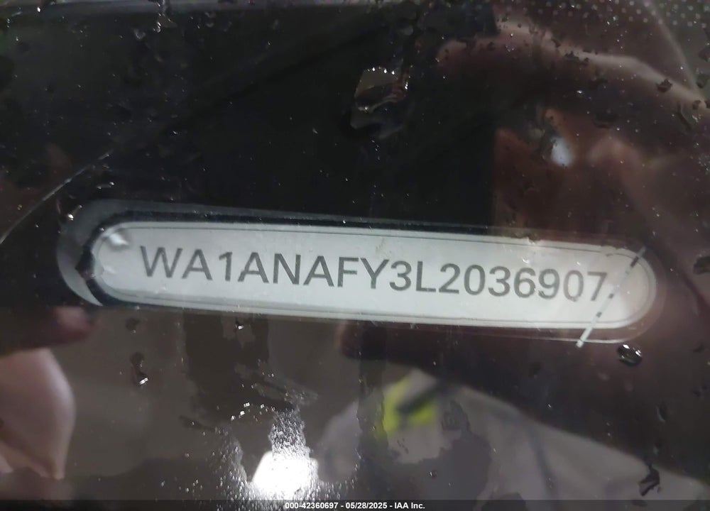 2020 AUDI Q5 VIN: WA1ANAFY3L2036907