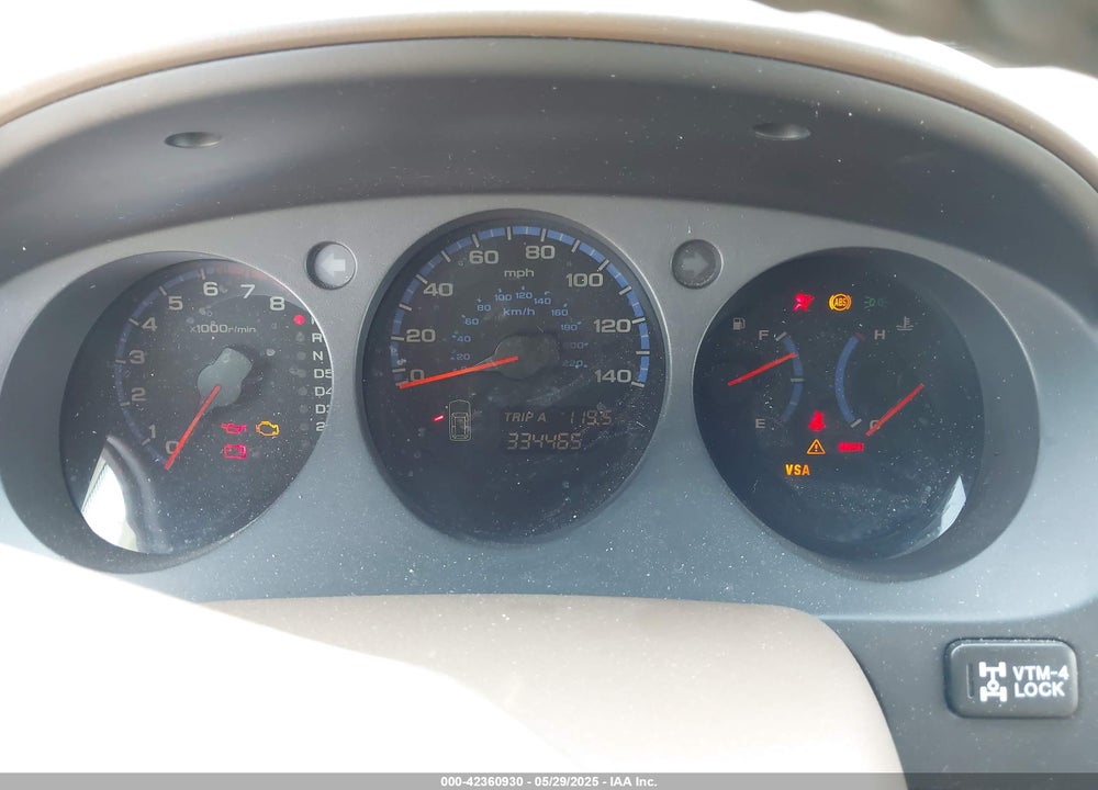 2004 ACURA MDX VIN: 2HNYD18844H536727