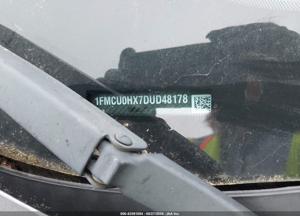 2013 FORD ESCAPE VIN: 1FMCU0HX7DUD48178