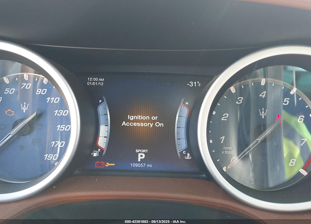 2016 MASERATI GHIBLI VIN: ZAM57XSA9G1172401