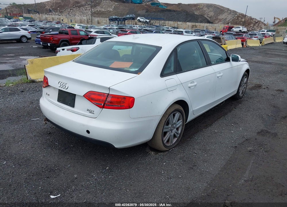 2011 AUDI A4 2.0T PREMIUM VIN: WAUBFAFL8BN037329