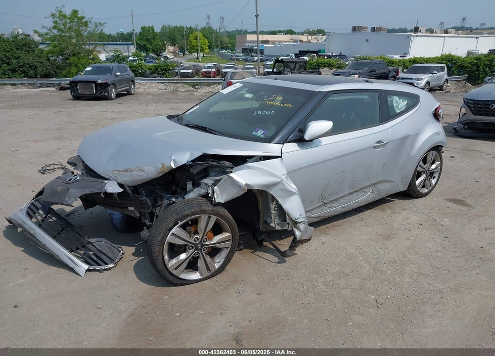 2017 HYUNDAI VELOSTER VALUE EDITION VIN: KMHTC6AD8HU315802