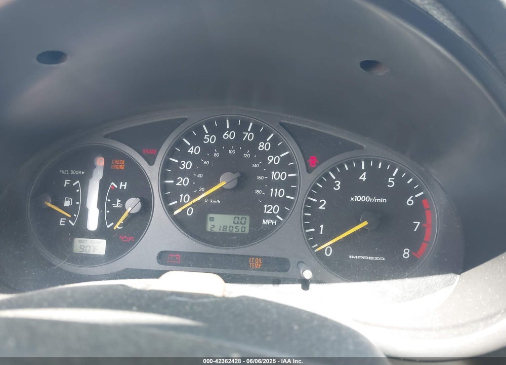 2003 SUBARU IMPREZA OUTBACK SPORT VIN: JF1GG68583H810677