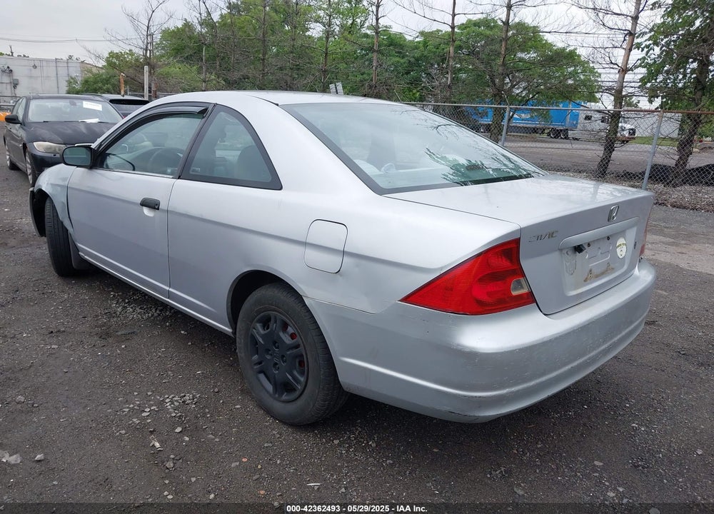 2001 HONDA CIVIC LX VIN: 1HGEM22501L087222