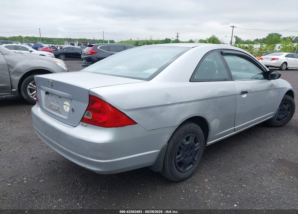2001 HONDA CIVIC LX VIN: 1HGEM22501L087222