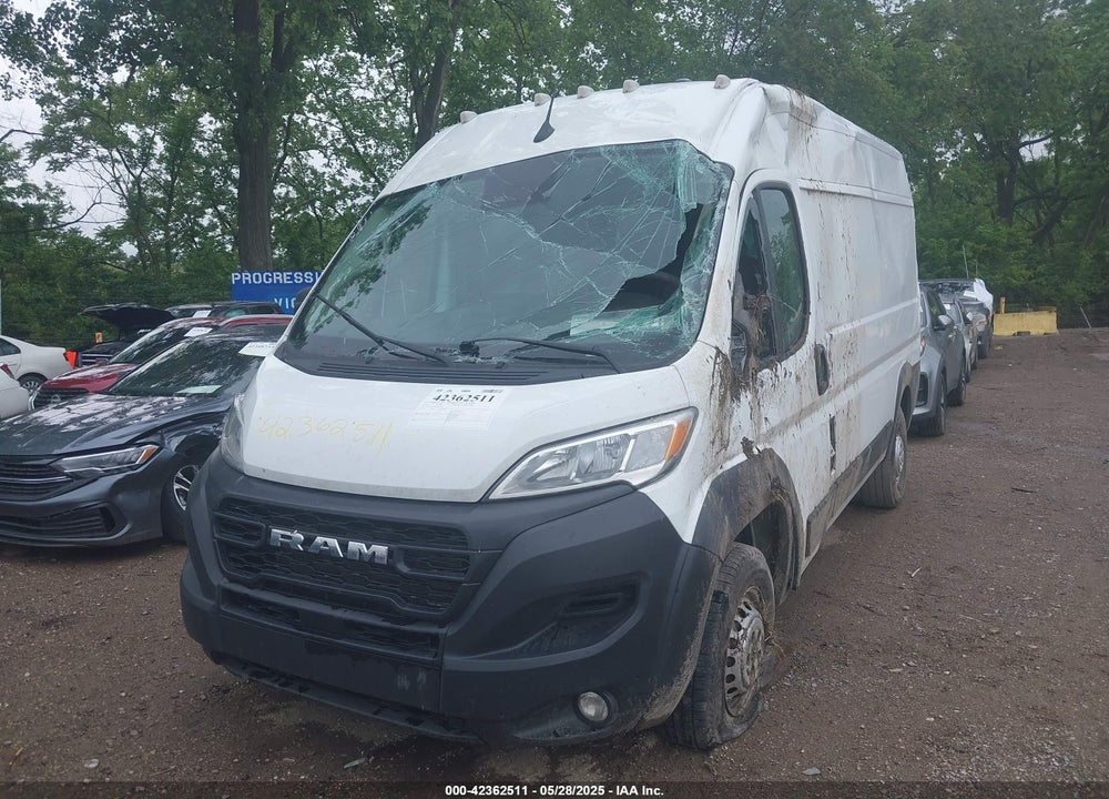 2024 RAM PROMASTER 1500 TRADESMAN HIGH ROOF 136 WB W/PASS SEAT VIN: 3C6LRVBG5RE112346