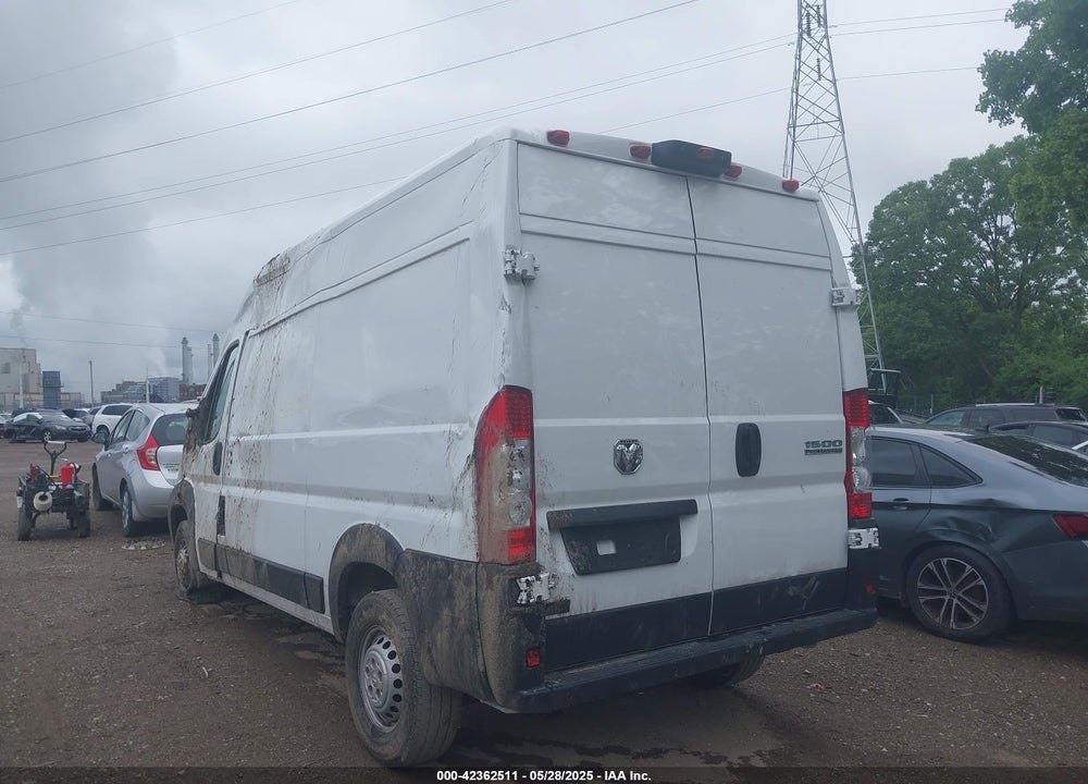 2024 RAM PROMASTER 1500 TRADESMAN HIGH ROOF 136 WB W/PASS SEAT VIN: 3C6LRVBG5RE112346