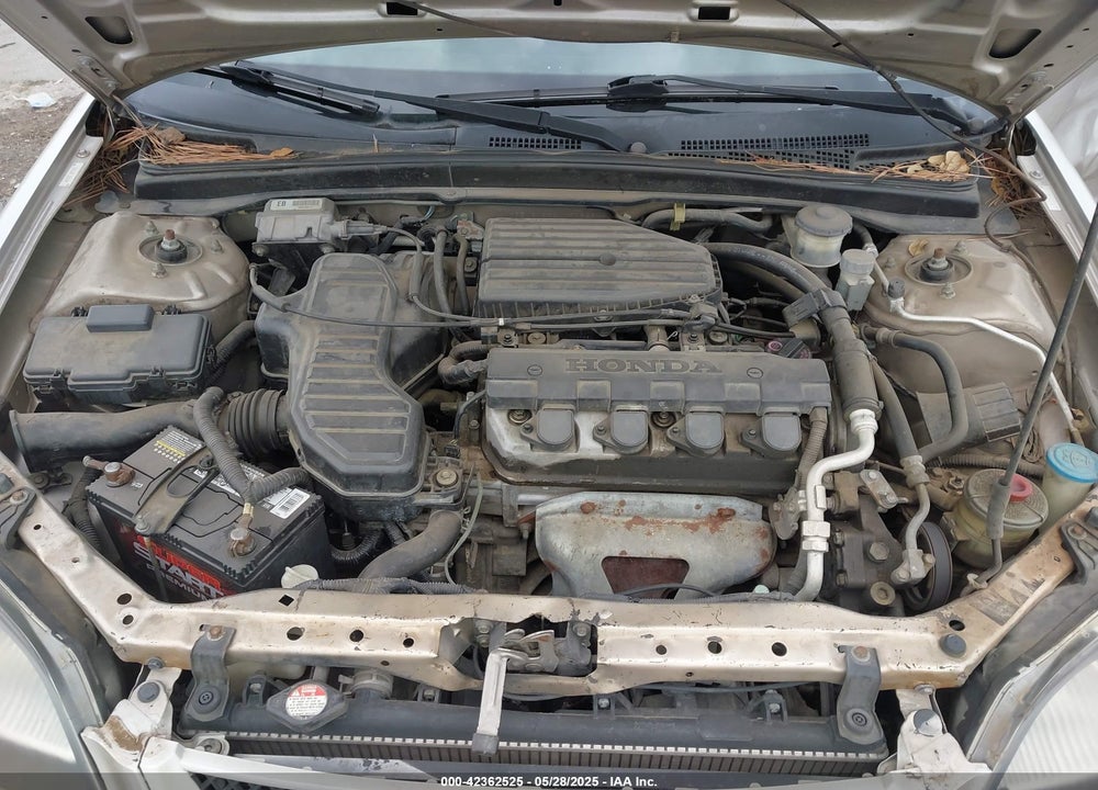 2002 HONDA CIVIC LX VIN: 1HGEM21552L097389