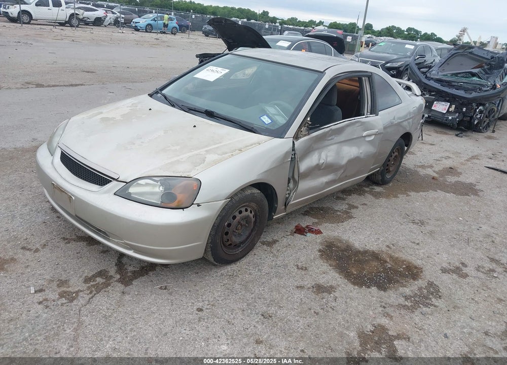 2002 HONDA CIVIC LX VIN: 1HGEM21552L097389