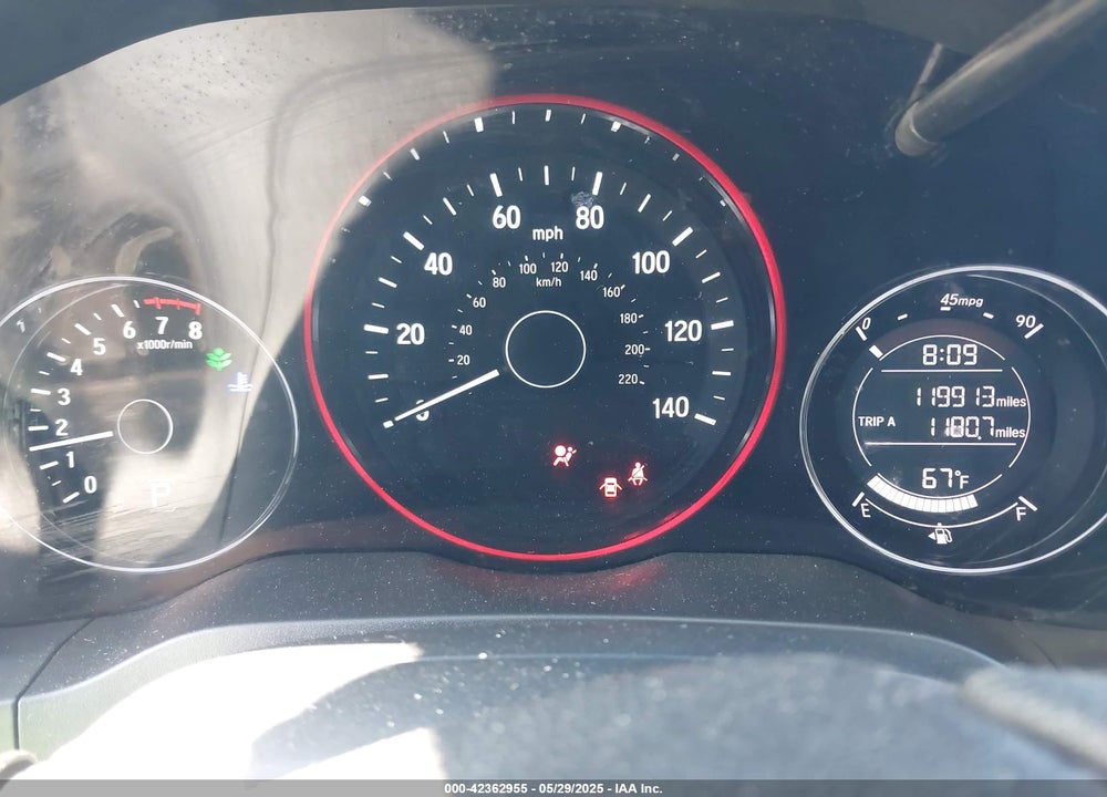 2017 HONDA HR-V VIN: 3CZRU5H50HG707903
