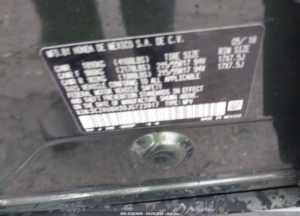 2018 HONDA HR-V VIN: 3CZRU6H30JG723917