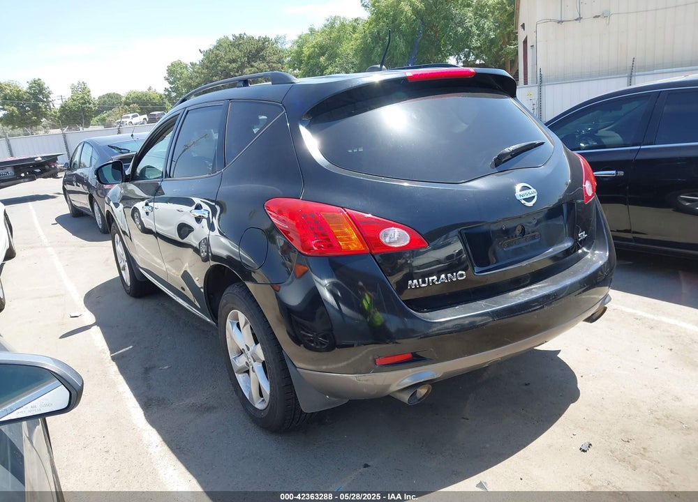 2009 NISSAN MURANO SL VIN: JN8AZ18U59W010495