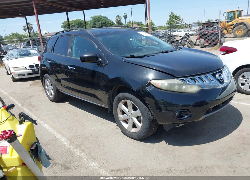 2009 NISSAN MURANO SL VIN: JN8AZ18U59W010495