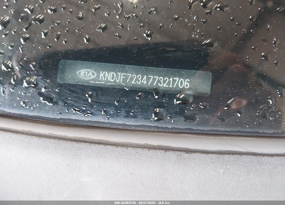 2007 KIA SPORTAGE LX V6 VIN: KNDJF723477321706