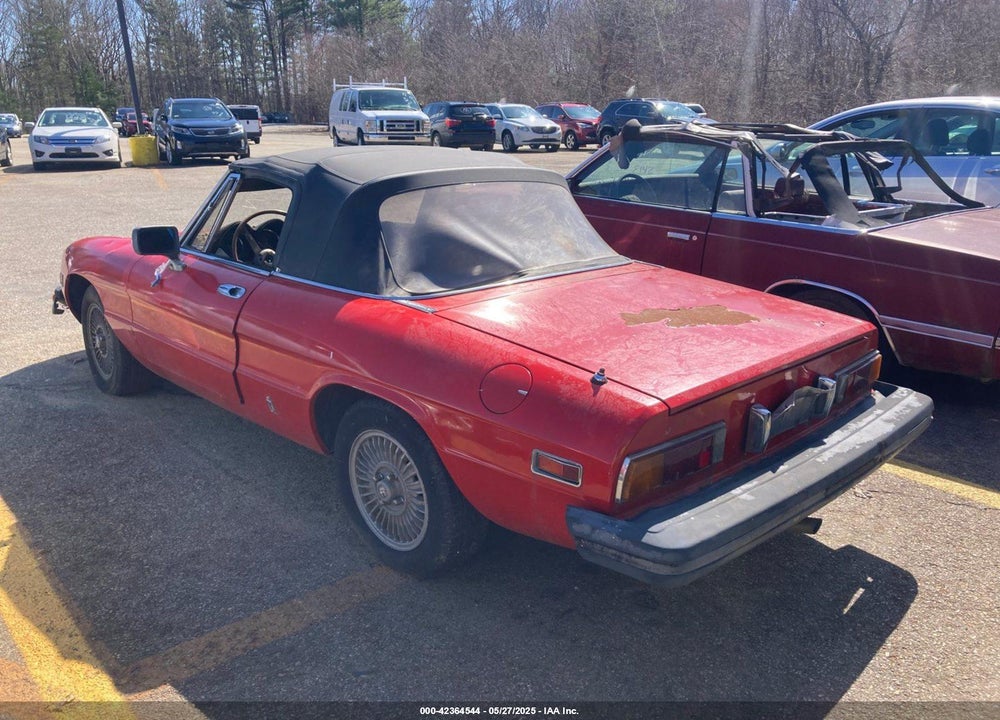 1981 ALFA ROMEO VELOCE 2000 SPIDER VIN: ZARBA5410B1012836