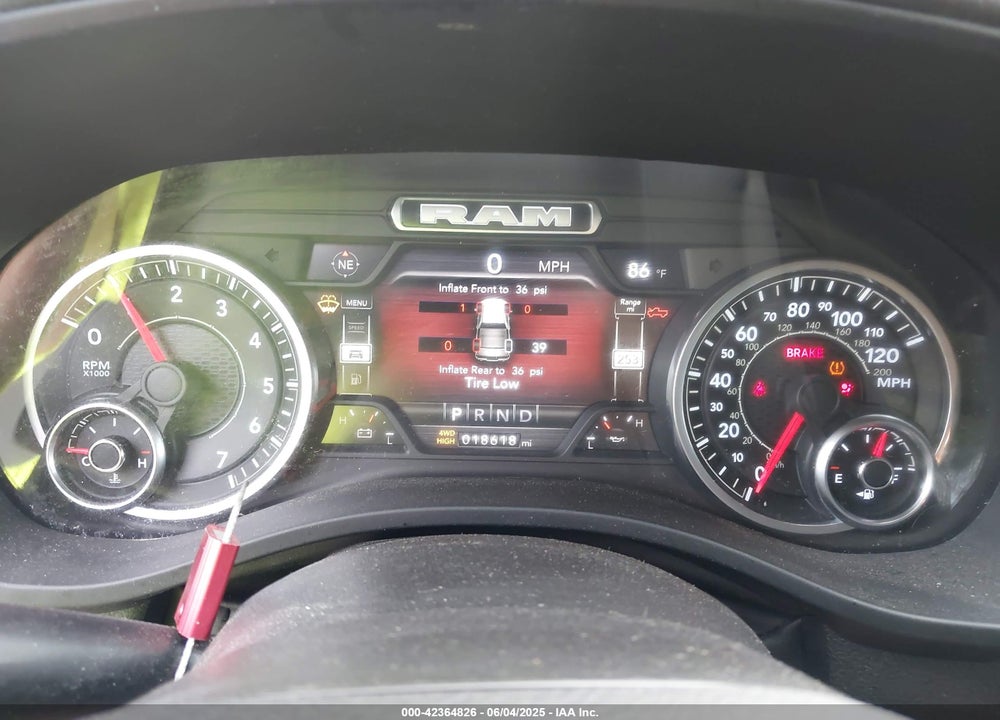 2022 RAM 1500 BIG HORN 4X4 5'7 BOX VIN: 1C6RRFFG9NN400564