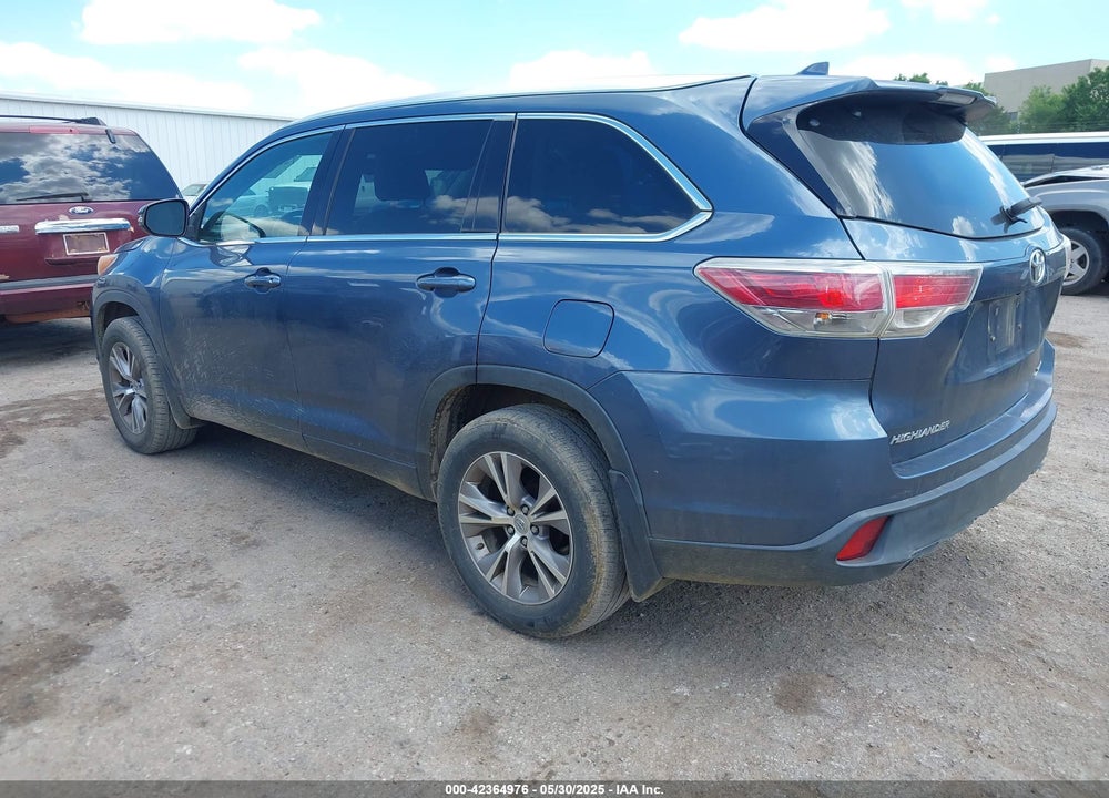 2014 TOYOTA HIGHLANDER VIN: 5TDJKRFH6ES024002