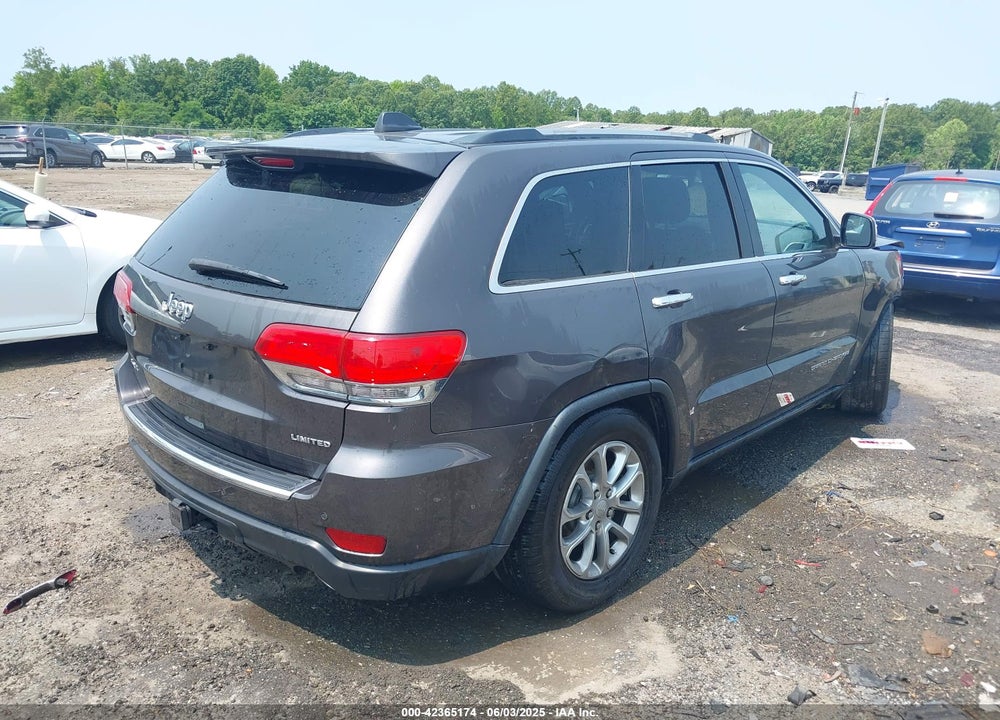 2016 JEEP GRAND CHEROKEE LIMITED VIN: 1C4RJFBG8GC422740