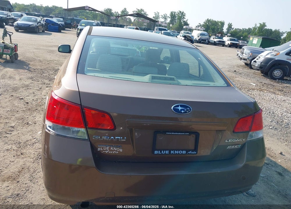 2011 SUBARU LEGACY VIN: 4S3BMBA60B3224298