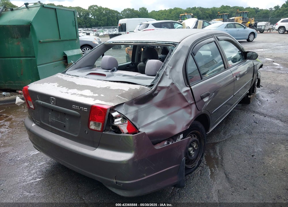 2005 HONDA CIVIC VP VIN: 2HGES16385H586474