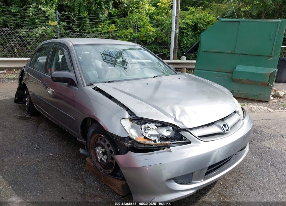 2005 HONDA CIVIC VP VIN: 2HGES16385H586474