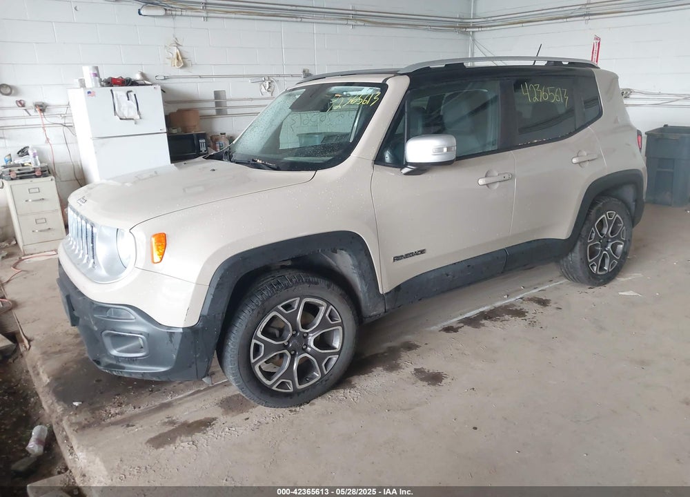2015 JEEP RENEGADE LIMITED VIN: ZACCJBDTXFPC45689