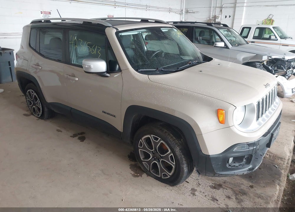 2015 JEEP RENEGADE LIMITED VIN: ZACCJBDTXFPC45689