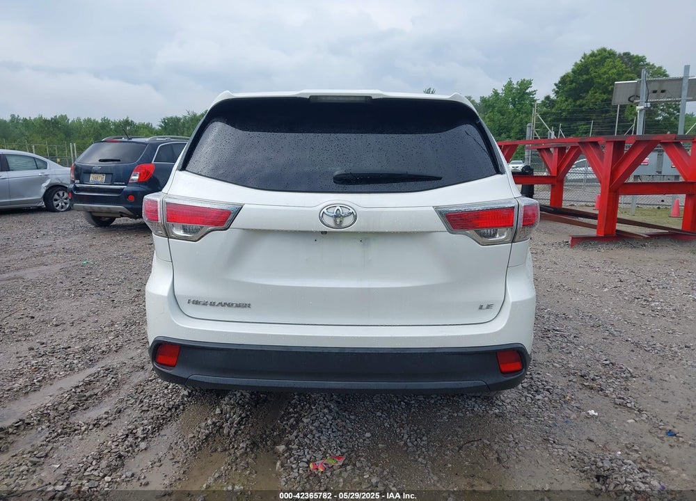 2015 TOYOTA HIGHLANDER LE V6 VIN: 5TDZKRFH0FS063060