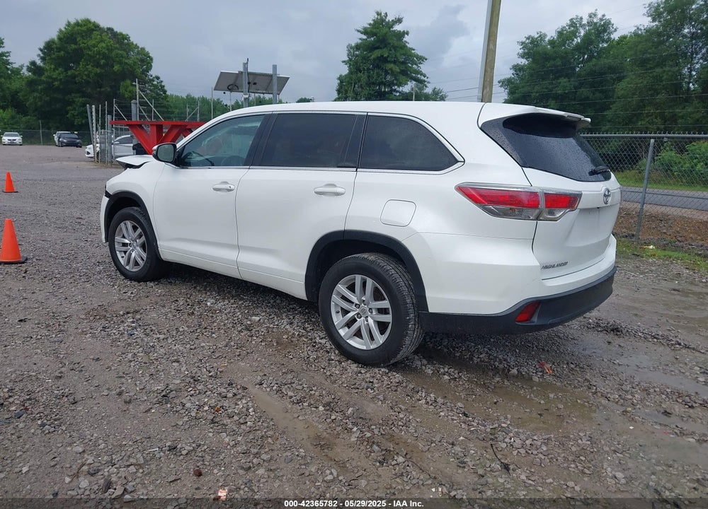2015 TOYOTA HIGHLANDER LE V6 VIN: 5TDZKRFH0FS063060