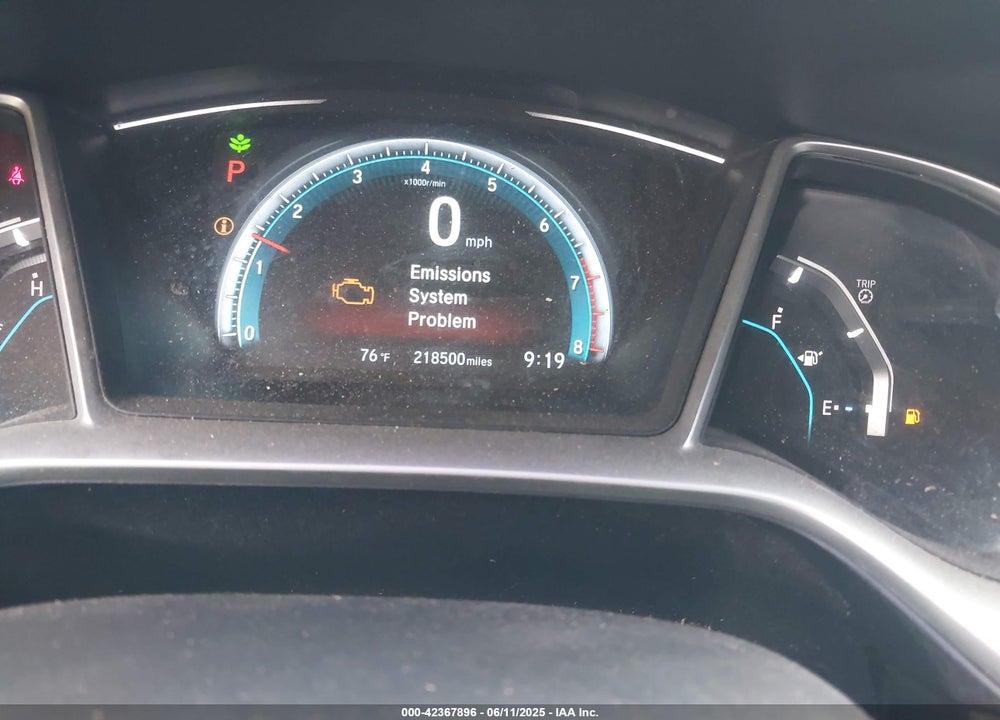 2016 HONDA CIVIC EX VIN: 19XFC2F78GE076505