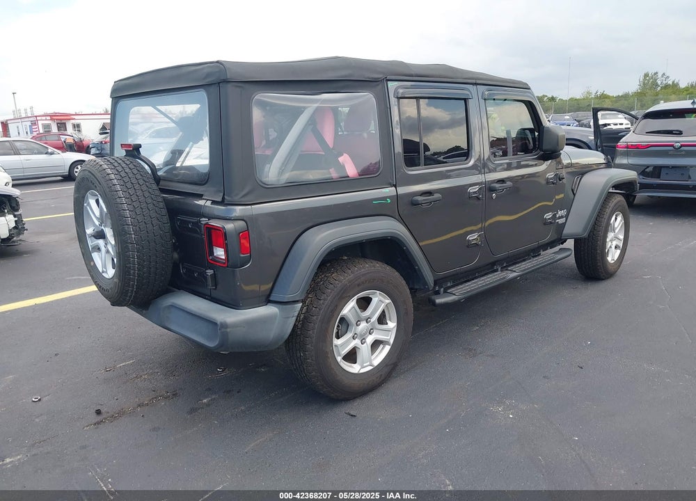 2018 JEEP WRANGLER UNLIMITED SPORT 4X4 VIN: 1C4HJXDN7JW198170